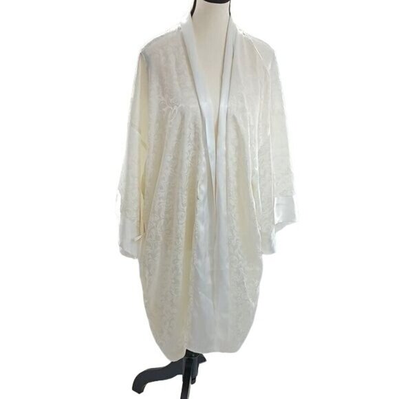 Vintage Victoria's Secret Robe Cream Gold Label One Size Womens - Picture 1 of 6